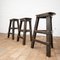 Vintage Wooden Stools, 1930, Set of 3 4