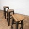 Tabourets Vintage en Bois, 1930, Set de 3 5