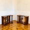 Parquetry Console Tables with Mirrors, Mid-19th Century, Set of 2 1