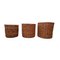 Vintage Handmade Wicker Flower Pots, Set of 3 5