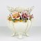 Keramikvase mit Blumen, Italien, 1950er 5