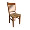 Vintage Spanish Pine Chairs with Wicker & Rope Seats, Set of 4, Image 5