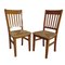 Spanische Vintage Stühle aus Kiefernholz mit Sitz aus Korbgeflecht & Seil, 4 . Set 3