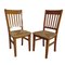 Vintage Spanish Pine Chairs with Wicker & Rope Seats, Set of 4, Image 3