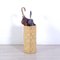Vintage Umbrella Stand in Wood and Bamboo, 1970s 4