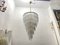 Large Murano Glass Rod Chandelier 1980s, Image 2