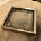 Modernist Square Metal and Glass Ashtray by Gabriella Crespi, 1970s, Image 8