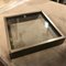 Modernist Square Metal and Glass Ashtray by Gabriella Crespi, 1970s, Image 2