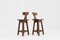 Brutalist Bar Stools, Set of 2 5