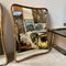 Small Mid-Century Modern Brass Wall Mirrors in the style of Gio Ponti, 1950s, Set of 2 7