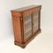 Antique Victorian Burr Walnut Twin Pier Cabinet / Bookcase, 1860s 4