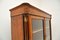 Antique Victorian Burr Walnut Twin Pier Cabinet / Bookcase, 1860s, Image 8