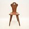 Antique Carved Oak Bobbin Chair, 1880s 2