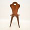 Antiker Bobbin Chair aus geschnitzter Eiche, 1880er 5