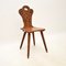 Antique Carved Oak Bobbin Chair, 1880s 1