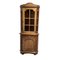 Vintage Spanish Corner Cupboard with Colored Glass, Image 1