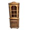 Vintage Spanish Corner Cupboard with Colored Glass, Image 5