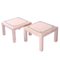 Pink Marble Mosaic Coffee Tables from Maitland Smith, 1970s, Set of 2 1