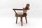 Mid-Century French Wooden Armchair attributed to Pierre Chapo, 1960s 3