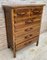 20th Century Spanish Tuscan Sifonier with Six Drawers in Carved Pine, 1950s, Image 6