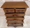 20th Century Spanish Tuscan Sifonier with Six Drawers in Carved Pine, 1950s 9