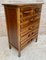 20th Century Spanish Tuscan Sifonier with Six Drawers in Carved Pine, 1950s 2