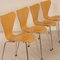 Beech Butterfly Chairs by Arne Jacobsen for Fritz Hansen, 1990s, Set of 4 8