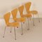 Beech Butterfly Chairs by Arne Jacobsen for Fritz Hansen, 1990s, Set of 4, Image 4