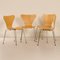 Beech Butterfly Chairs by Arne Jacobsen for Fritz Hansen, 1990s, Set of 4, Image 5