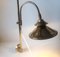 Lámpara danesa grande regulable de latón de Dansa, años 70, Imagen 3