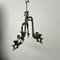 Large Brutalist Bronze Hanging Candleholder, 1970s, Image 8