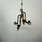 Large Brutalist Bronze Hanging Candleholder, 1970s, Image 2