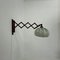 Lampada da parete vintage a forbice in teak, anni '60, Immagine 1