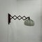 Vintage Teak Scissor Wall Lamp, 1960s, Image 1