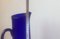 Large Swedish Cobalt Blue Martini Glass Pitcher by Gunnar Ander for Lindshammar, 1950s 6