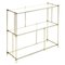 Modern Brass and Glass Console Table 1