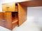 Bureau Mid-Century en Palissandre avec Cinq Tiroirs 7