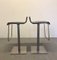 Leather Bar Stools, 1980s, Set of 2, Image 2