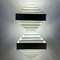 Geometric White Metal Wall Lighst attributed to Spectral, 1980s, Set of 2 9