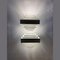 Geometric White Metal Wall Lighst attributed to Spectral, 1980s, Set of 2, Image 5
