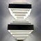 Geometric White Metal Wall Lighst attributed to Spectral, 1980s, Set of 2 8