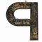 Enameled Letter P, 1970s, Image 5