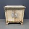 Cream-Colored Metal Cupboard with Porcelain Handles, 1950s, Image 1