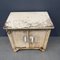 Cream-Colored Metal Cupboard with Porcelain Handles, 1950s, Image 5