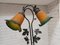 Vintage Jugendstil Tischlampe Damenfigur mit Tulpenschirmen, 1980er 6