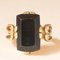 Antique 18k Yellow Gold Ring with Onyx, Early 20th Century, Image 2