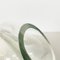 Lámpara de mesa italiana moderna anudada de vidrio opalino y transparente, años 80, Imagen 11