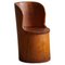 Swedish Modern Hand Carved Stump Chair in Pine, 1960s, Image 1
