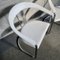 White Leather and Chrome Canasta Armchairs from Arrben, 1980s, Set of 2 4