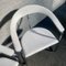 White Leather and Chrome Canasta Armchairs from Arrben, 1980s, Set of 2, Image 5